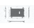 Kondenztor klimatizace MAGNETI MARELLI ‐ MAG 350203837000