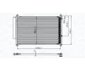 MAGNETI MARELLI Kondenztor klimatizace MAG 350203850000, 350203850000