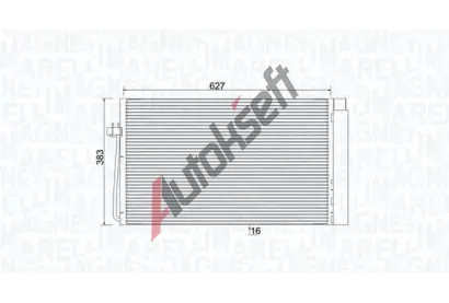 MAGNETI MARELLI Kondenztor klimatizace MAG 350203899000, 350203899000