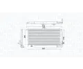 Kondenztor klimatizace MAGNETI MARELLI ‐ MAG 350203922000