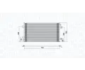 Kondenztor klimatizace MAGNETI MARELLI ‐ MAG 350203941000