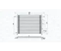 MAGNETI MARELLI Kondenztor klimatizace ‐ MAG 350203943000