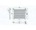 Kondenztor klimatizace MAGNETI MARELLI ‐ MAG 350203980000