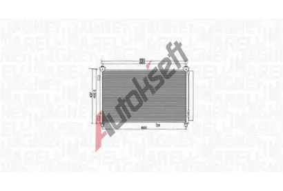 MAGNETI MARELLI Kondenztor klimatizace MAG 350203991000, 350203991000