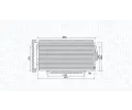 MAGNETI MARELLI Kondenztor klimatizace ‐ MAG 350203998000