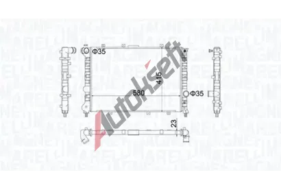 MAGNETI MARELLI Chladi vody MAG 350213100700, 350213100700