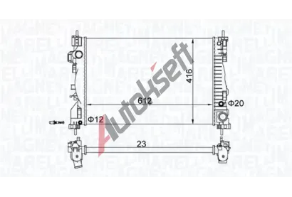 MAGNETI MARELLI Chladi vody MAG 350213129700, 350213129700