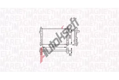 MAGNETI MARELLI Chladi vody MAG 350213131200, 350213131200