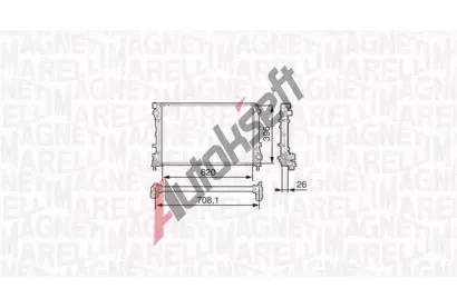 MAGNETI MARELLI Chladi� vody MAG 350213131700, 350213131700