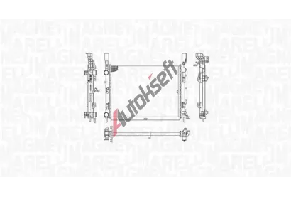 MAGNETI MARELLI Chladič vody MAG 350213142600, 350213142600 MAGNETI MARELLI Chladič vody MAG 350213142600, 350213142600