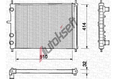 MAGNETI MARELLI Chladi� vody MAG 350213149000, 350213149000
