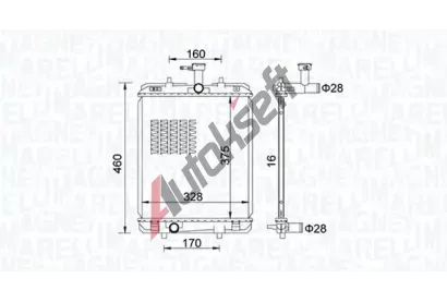 MAGNETI MARELLI Chladi vody MAG 350213151500, 350213151500