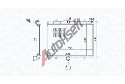 MAGNETI MARELLI Chladi vody MAG 350213151800, 350213151800