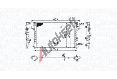 MAGNETI MARELLI Chladi vody MAG 350213152200, 350213152200
