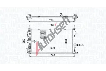MAGNETI MARELLI Chladi vody MAG 350213152300, 350213152300