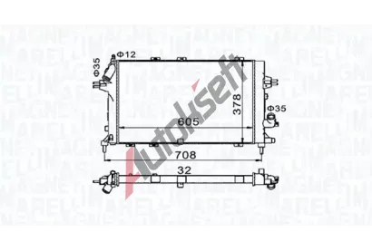 MAGNETI MARELLI Chladi vody MAG 350213153400, 350213153400