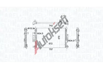 MAGNETI MARELLI Chladi vody MAG 350213155300, 350213155300