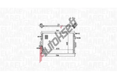 MAGNETI MARELLI Chladi vody MAG 350213157700, 350213157700