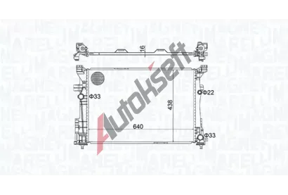 MAGNETI MARELLI Chladi vody MAG 350213158600, 350213158600