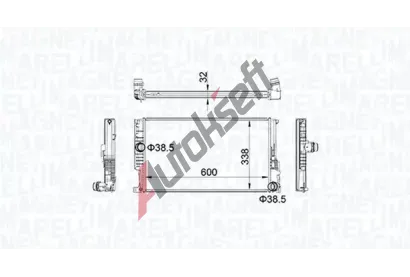 MAGNETI MARELLI Chladi vody MAG 350213159600, 350213159600