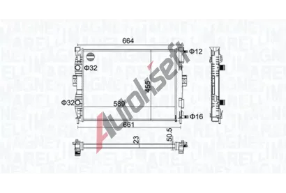 MAGNETI MARELLI Chladi vody MAG 350213160600, 350213160600