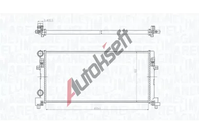 MAGNETI MARELLI Chladi vody MAG 350213166200, 350213166200