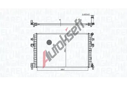 MAGNETI MARELLI Chladi vody MAG 350213166300, 350213166300