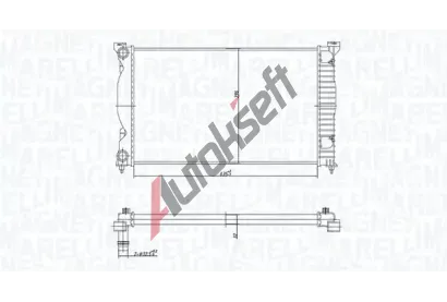 MAGNETI MARELLI Chladi� vody MAG 350213168200, 350213168200