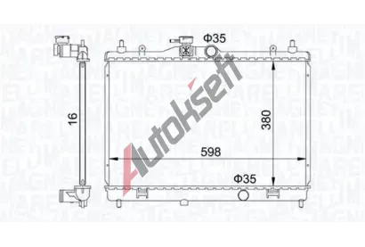 MAGNETI MARELLI Chladi� vody MAG 350213168300, 350213168300