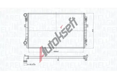 MAGNETI MARELLI Chladi vody MAG 350213173400, 350213173400