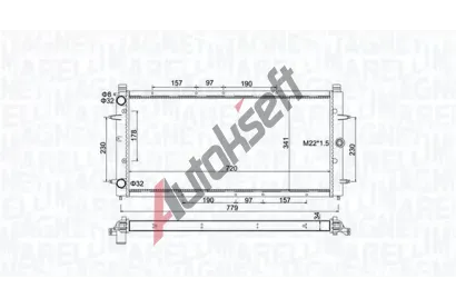 MAGNETI MARELLI Chladi vody MAG 350213174600, 350213174600