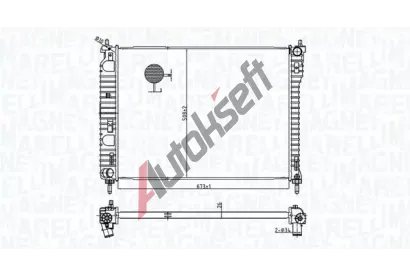 MAGNETI MARELLI Chladi vody MAG 350213179800, 350213179800