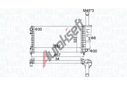 MAGNETI MARELLI Chladi� vody MAG 350213183700, 350213183700