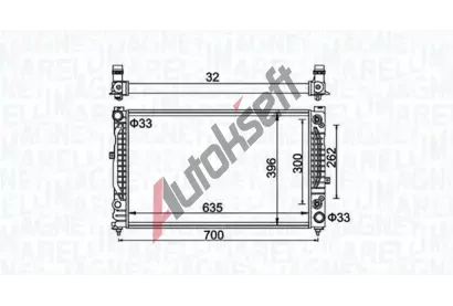 MAGNETI MARELLI Chladi vody MAG 350213185500, 350213185500