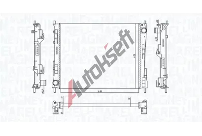 MAGNETI MARELLI Chladi vody MAG 350213186800, 350213186800