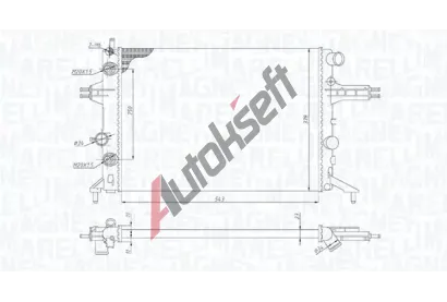 MAGNETI MARELLI Chladi vody MAG 350213192800, 350213192800