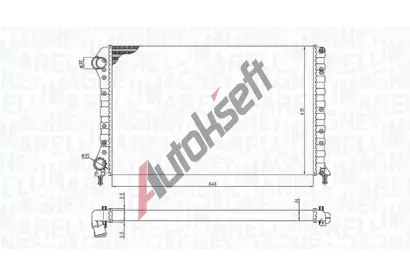 MAGNETI MARELLI Chladi vody MAG 350213194400, 350213194400