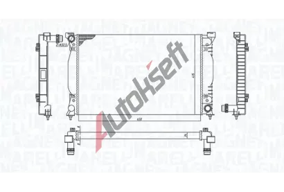 MAGNETI MARELLI Chladič vody MAG 350213196700, 350213196700 MAGNETI MARELLI Chladič vody MAG 350213196700, 350213196700