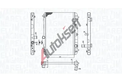 MAGNETI MARELLI Chladič vody MAG 350213198600, 350213198600 MAGNETI MARELLI Chladič vody MAG 350213198600, 350213198600