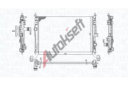 MAGNETI MARELLI Chladi vody MAG 350213199600, 350213199600