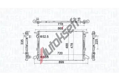 MAGNETI MARELLI Chladi� vody MAG 350213201900, 350213201900