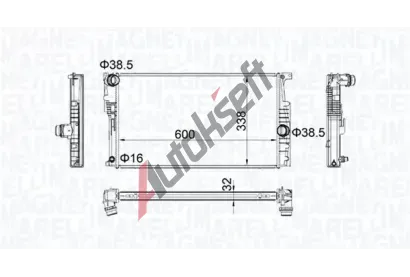 MAGNETI MARELLI Chladi vody MAG 350213202200, 350213202200