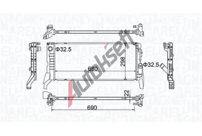 MAGNETI MARELLI Chladi vody MAG 350213202700, 350213202700