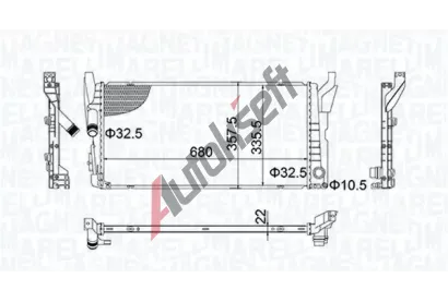 MAGNETI MARELLI Chladi vody MAG 350213202900, 350213202900