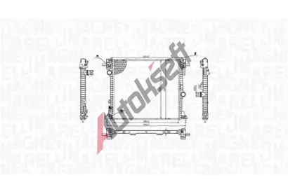 MAGNETI MARELLI Chladič vody MAG 350213214400, 350213214400 MAGNETI MARELLI Chladič vody MAG 350213214400, 350213214400