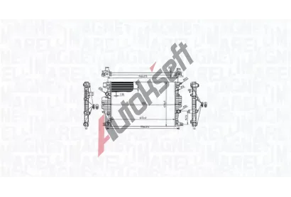 MAGNETI MARELLI Chladič vody MAG 350213215900, 350213215900 MAGNETI MARELLI Chladič vody MAG 350213215900, 350213215900