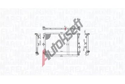 MAGNETI MARELLI Chladi vody MAG 350213216400, 350213216400