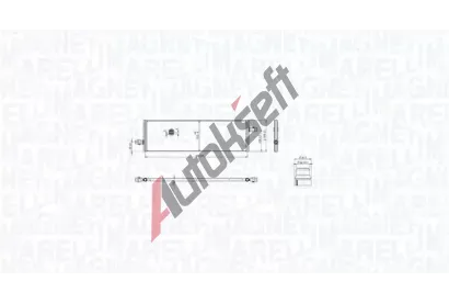 MAGNETI MARELLI Chladič vody MAG 350213217100, 350213217100 MAGNETI MARELLI Chladič vody MAG 350213217100, 350213217100