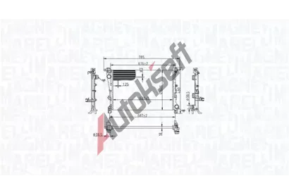 MAGNETI MARELLI Chladi� vody MAG 350213217900, 350213217900