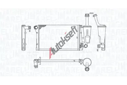 MAGNETI MARELLI Chladič vody MAG 350213381000, 350213381000 MAGNETI MARELLI Chladič vody MAG 350213381000, 350213381000